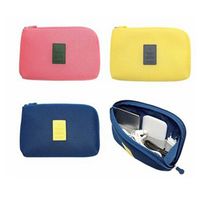 Wholesale S M Fashion Cute Cable Hard Drive Case Electronics Accessories Travel Organizer Digital Storage Portable Bag Red Blue Yellow