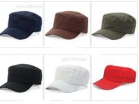 Wholesale Classic Women for Adustable Outdoor Air Flat Men Hat Vintage Army Sun Cap Cadet Military Patrol Adjustable Outdoors Unisex Army Hats Summer