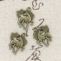 Wholesale 120pcs Charms horse unicorn mm Antique Making pendant fit Vintage Tibetan Bronze DIY bracelet necklace