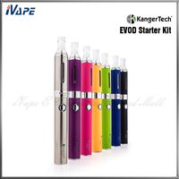 Wholesale Authentic KangerTech EVOD Starter Kit with mah EVOD Battery and ml EVOD BCC Atomizer Kanger EVOD E Pen Double Set Colors Available