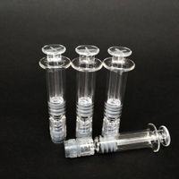 Wholesale Hot Selling ml Luer Lock Luer Head Glass Syringe Glass Injector for extract Co2 oil Vaporizer Thick oil Cartridges vape tanks