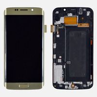 Wholesale Gold for Samsung Galaxy S6 Edge G925F LCD Display With Touch Screen Digitizer Frame