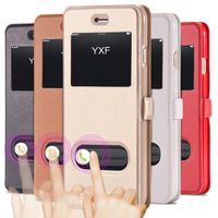 Wholesale I6 Plus Luxury Smart Front Window View Leather Flip Case For Apple Iphone Inch For Iphone Plus Fundas Cover