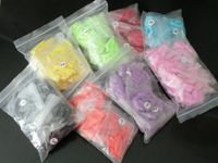 Wholesale 500Pcs Bag french false acrylic artificial nail tips clipper Fake Nail Tips many colors for choice