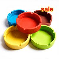 Wholesale Colorful Friendly Heat resistant Silicone Ashtray for Home novelty crafts pocket ashtrays for cigarettes cool gadgets ash tray