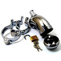 Wholesale CB537 Stainless steel Male Chastity Device Bondage Boy Friend Best Gift R2