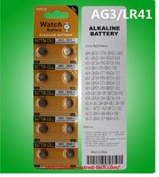 Wholesale 500cards Hb Pb AG3 LR41 alkaline button cell v watch batteries per Blister Card RoHS CE
