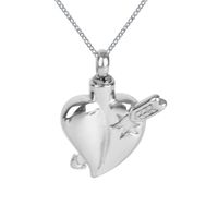 Wholesale Cremation Jewelry Stone Mandrel Urn Necklace Memorial Ash Keepsake Pendant With Gift Bag Funnel and Chain
