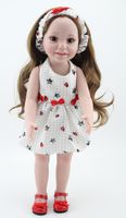 Wholesale 2018 NEW Models quot Blonde Brown Hair cm Girl Doll Realistic Baby Toys Birthday Gift for Girls As American Girl Dolls