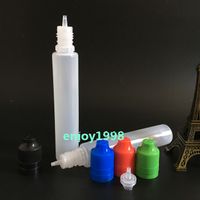Wholesale Box Dark Green Colorful ChildProof Tamper Lids ML Pen Shape Bottles For E Liquid E Juice Smoke Plastic Bottles