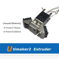 Wholesale 3D Printer Accessories Ultimaker D Printer Assembled Extruder Set with mm Nozzle UM2 Print Head Set