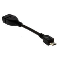 Wholesale USB A Female to Micro USB Pin Male Adapter Host OTG Data Charger Cable Adapter