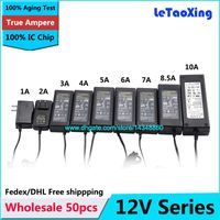 Wholesale 50pcs AC V To DC Adapter V A A A A A A A A A Power Supply Adapter For Led Strip CCTV DHL
