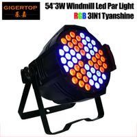 Wholesale Freeshipping Gigertop W X W RGB IN1 Windmill Aluminum Led Par Light Individual Led Lamp Board Control CH CE ROHS CE