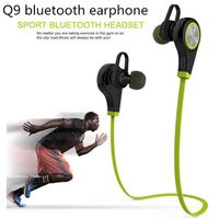 Wholesale Bluetooth Earphone Q9 In ear Wireless Headset Sports Running Stereo Earbuds Handsfree headphone for pc tablet