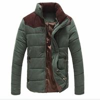 Wholesale Fall Autumn winter New Fashion Mens Casual warm Coat Jacket Thermal Wadded Splice Jacket Thickening Cotton padded coats plus size