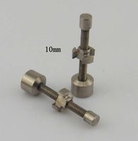 Wholesale In Stock mm mm mm Adjustable Titanium Nail Gr2 fits mm for wax oil interchangeable Ti Nail vs Titanium carb caps
