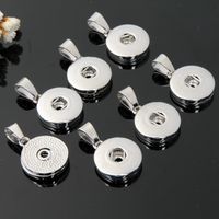 Wholesale 12mm mm Noosa Snap Button alloy charms Pendant for Necklace and bracelets DIY Jewelry Accessory Interchangeable Ginger Snap
