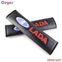 Wholesale Auto Accessories Carbon Fiber Safety Belt Cover for LADA granta vesta kalina priora niva xray largus Car Styling
