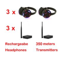Wholesale Professional Silent Disco Headphones with Channels Bargain Wireless System For iPod MP3 DJ Music Receivers TX