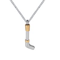 Wholesale Lily Cremation Urn Necklace Gold and Silver Golf Memorial Ash Keepsake Pendant with Gift Bag Funnel and Chain