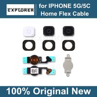 Wholesale Home Menu Button Key Cap Flex Cable Bracket Holder Set Assembly for iPhone G C Black White Replacement Part