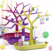 Wholesale Jewelry Display New Multifunctional Tree Branch Shape Colorful Jewelry Holder for Earring Bracelet Necklace Ring Stand Rack