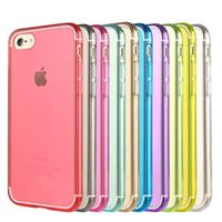 Wholesale Cell Phone Candy Cases For iPhone Iphone7 I7 G gen th Ultra Thin Clear Crystal Transparent Soft TPU Silicone Gel Back Cover