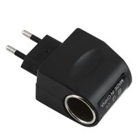 Wholesale AC DC US EU V AC to V DC Car Cigarette Lighter Wall Power Socket Plug Adapter Converter New Dropping Shipping
