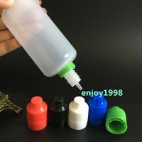 Wholesale PE ml E liquid Empty Bottle Soft Plastic Dropper Bottles with Long Thin Needle Tips Tamper Evident Seal and Childproof Lids