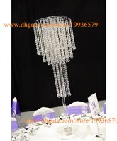 Wholesale 4 tier clear tall flower centerpieces wedding road lead of table top chandelier
