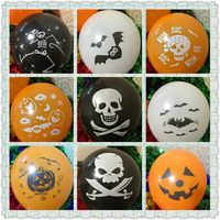 halloween pumpkin skull balloons bat 100pcs 12inch d decorations inflatable balloon holidqay party children adult toys from dropshipping suppliers