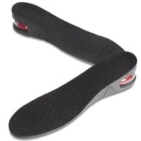 Wholesale Height Increase cm Insole Black PVC Invisible Adjustable Elevator Insoles Air Cushion Heel Lifts Shoe Inserts For Men And Women