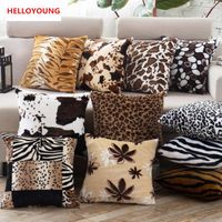 Wholesale Luxury Cushion Cover Pillow Case Home Textiles Supplies Lumbar Pillow Short Plush Chair Seat Factory Direct Sales