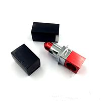 Wholesale Red Purple Grils Lipstick Pipes Smoking Tobacco Pipes Cigarette Metal Plastic Pipes fashion magic herb pipes mini portable cheap pipes