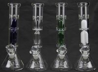 Wholesale Bong inch new glass bong glass wapter pipe with mm glass bowls and free grinder more colors