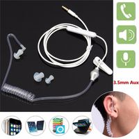 Wholesale hot sale headset Marsnaska mm Anti Radiation Unilateral Spring Air Duct In Ear Adjustable Answer Button Earphones with Mic
