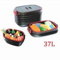 Wholesale 37L Collapsible Car Organizer With Cover Best Storage Compartment Box for Car Interior trunk Outdoor Camping