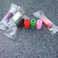 Wholesale 510 Silicone Mouthpiece Cover Drip Tip Disposable Colorful Silicon testing caps rubber short ego Test Tips Tester Cap drip tips For ecig DHL