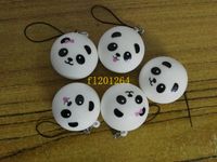 Wholesale 5pcs cm Jumbo Panda Squishy Charms Kawaii Buns Bread Cell Phone Key Bag Strap Pendant Squishes