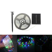 Wholesale LED Solar Strip Lights Warm white RGB Meters Flexible and Cuttable String Light Waterproof IP67 Outdoor Light for Lighting and Decoration