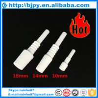 Wholesale 10mm mm mm domeless ceramic nail fit nectar nail collector kit smoking glass pipe