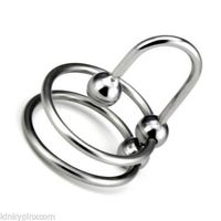 Wholesale Ultimate Double Head Ring with Stopper Male Chastity Device Quality Bondage R2