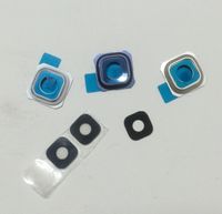 Wholesale 100pcs Original New Rear Back Camera Lens Glass Cover Circle with Frame Holder For Samsung Galaxy S6 edge plus G928