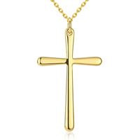 Wholesale Hot K gold plated cross pendant necklace fashion jewelry Christmas gifts for women Good quality