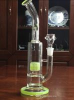 Wholesale Cheap Grace Glass Bongs Barrel In Line to Double Cross Diffused mm Tall cm JM Flow Sci Oil Rigs Recycle Glass Bongs Hookahs