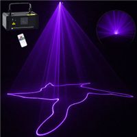 Wholesale Mini Purple DMX Remote Sound Projector Stage Equipment Light DJ KTV Show Holiday Laser Lighting DM V150