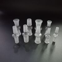 Wholesale thick glass adapter standard Smoking pipe Accessories mm converter Male Female for Cigarette water Bongs Bubblers Bowl oil rig Hookah