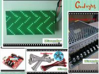 Wholesale factory price p10 outdoor LED scrolling display green color p10 display module power supply wifi controller