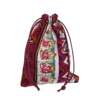 Wholesale Drawstring Cotton Linen Pouches Ethnic Vintage Gift Bag Crafts Storage Bags PC Color Send Randomly